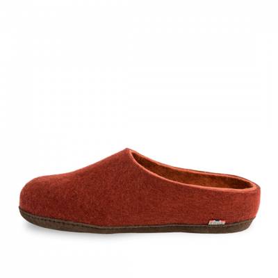 Slipper - Rusty red